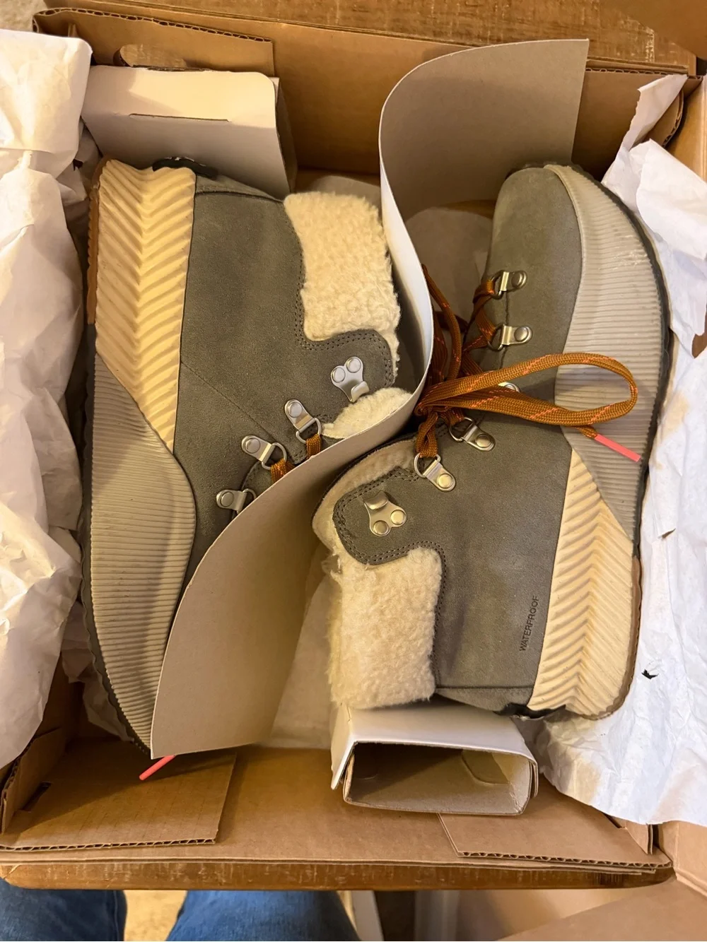 Sorel Out N About III Conquest Waterproof Boots With Faux Shearling Cuff